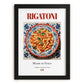 Rigatoni – Italian Pasta, Restaurant Print, in sleek black frame