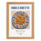 Orecchiette – Italian Pasta, Trattoria Print, set in oak frame