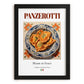 Panzerotti – Italian Dish, Farmhouse Kitchen Poster, in sleek black frame