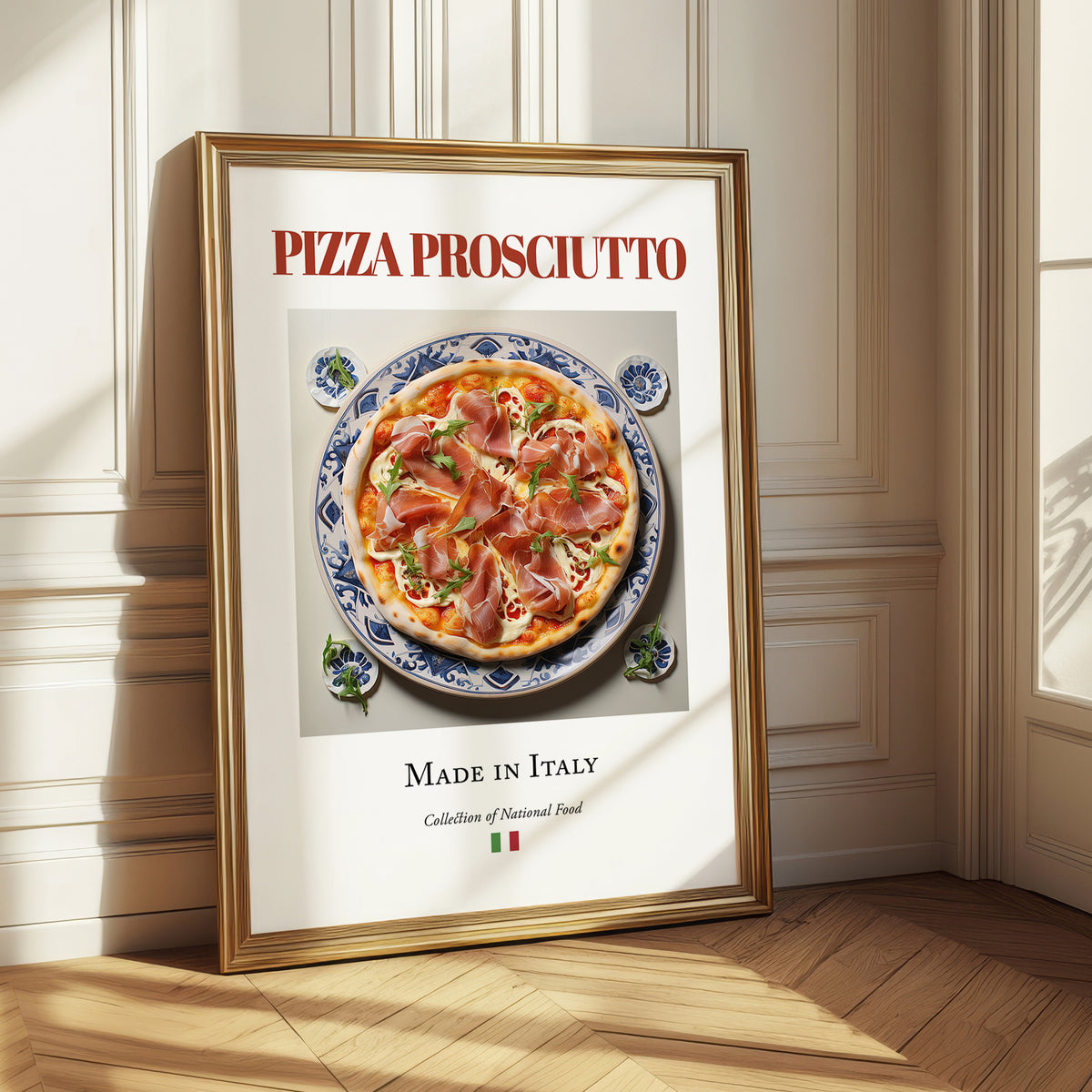 Pizza prosciutto – Italian Pizza, Trattoria Painting
