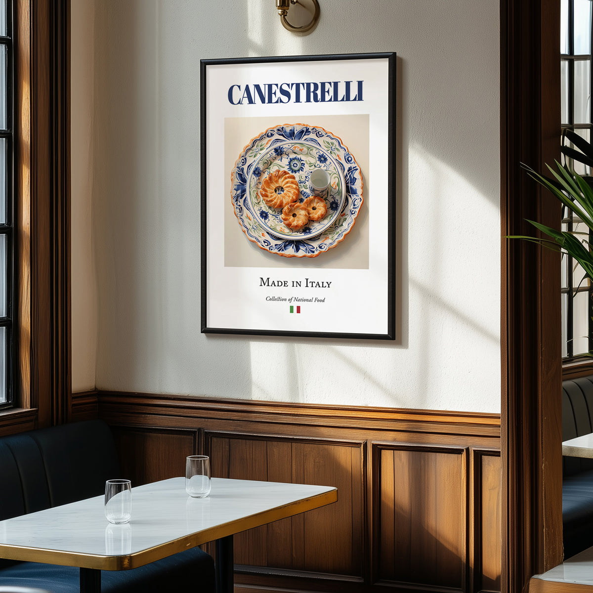 Canestrelli – Italian Dessert Dish, Tavern Painting, clean layout with no caption