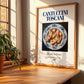 Cantuccini Toscani – Italian Dessert Dish, Tavern Poster, no-text version framed in wood