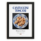 Cantuccini Toscani – Italian Dessert Dish, Tavern Poster, in sleek black frame