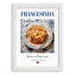 Francesinha – Portuguese Dish, Food Bar Print, placed in minimal white frame