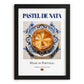Pastel de nata – Portuguese Dessert Dish, Tavern Poster, in sleek black frame