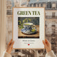 Green Tea – Chinese Tea, Tea Room Wall Art, styled in a charming Paris street view