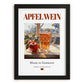 Apfelwein – German Cider Cider, Cider House Poster, in sleek black frame