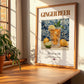 Ginger Beer – English Beverage Drink, Jazz Bar Still Life, no-text version framed in wood