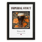 Imperial Stout – English Beer, Brauhaus Poster, in sleek black frame