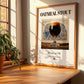 Oatmeal Stout – English Beer, Brauhaus Art, no-text version framed in wood