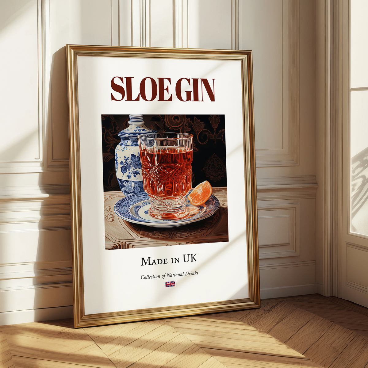 Sloe Gin – English Spirit Drink, Sky Bar Poster