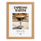 Espresso Martini – English Cocktail Drink, Cocktail Lounge Print, set in oak frame