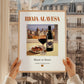 Rioja Alavesa – Spanish Red Wine, Vineyard Terrace Print, styled in a charming Paris street view