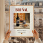 Bruñal – Spanish Red Wine, Vineyard Terrace Wall Decor, styled in a charming Paris street view