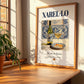 Xarel·lo – Spanish White Wine, Wine Bar Wall Art, no-text version framed in wood