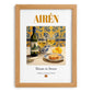Airén – Spanish White Wine, Vinoteca Poster, set in oak frame
