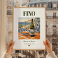 Fino – Spanish Dessert Wine, Enoteca Print, styled in a charming Paris street view