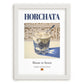 Horchata – Spanish Beverage Drink, Hotel Lobby Illustration, placed in minimal white frame