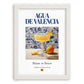 Agua de Valencia – Spanish Cocktail Drink, Rooftop Terrace Poster, placed in minimal white frame