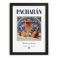Pacharán – Spanish Liqueur Drink, Jazz Bar Poster, in sleek black frame