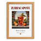 Zurracapote – Spanish Cocktail Drink, Sky Bar Print, set in oak frame
