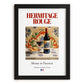 Hermitage rouge – French Red Wine, Vinoteca Poster, in sleek black frame