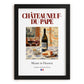 Châteauneuf-du-Pape – French Red Wine, Vinoteca Wall Decor, in sleek black frame