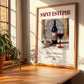 Saint-Estèphe – French Red Wine, Wine Bar Still Life, no-text version framed in wood
