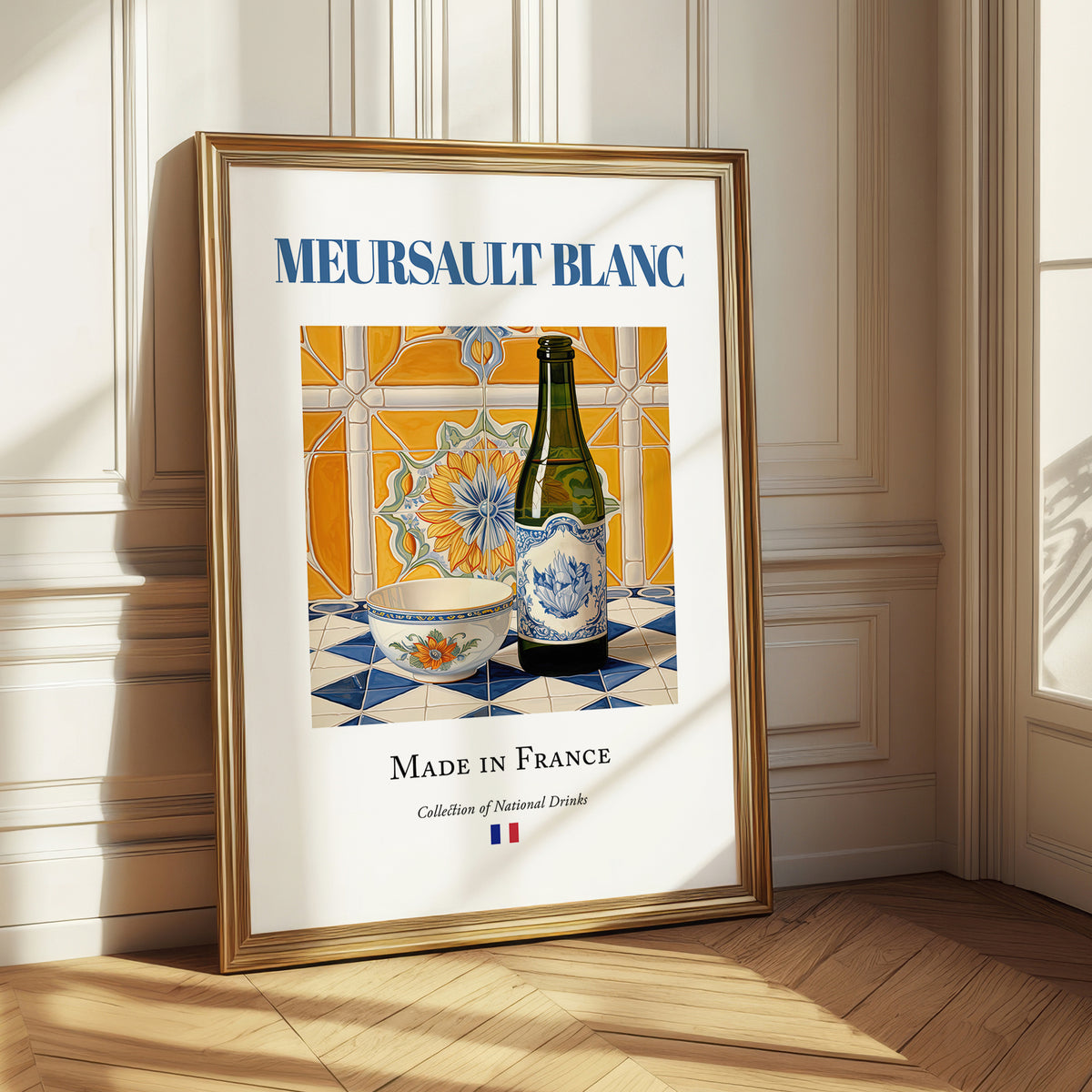 Meursault blanc – French White Wine, Vinoteca Wall Decor