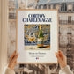 Corton-Charlemagne – French White Wine, Vinoteca Poster, styled in a charming Paris street view
