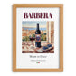 Barbera – Italian Red Wine, Vinoteca Poster, set in oak frame