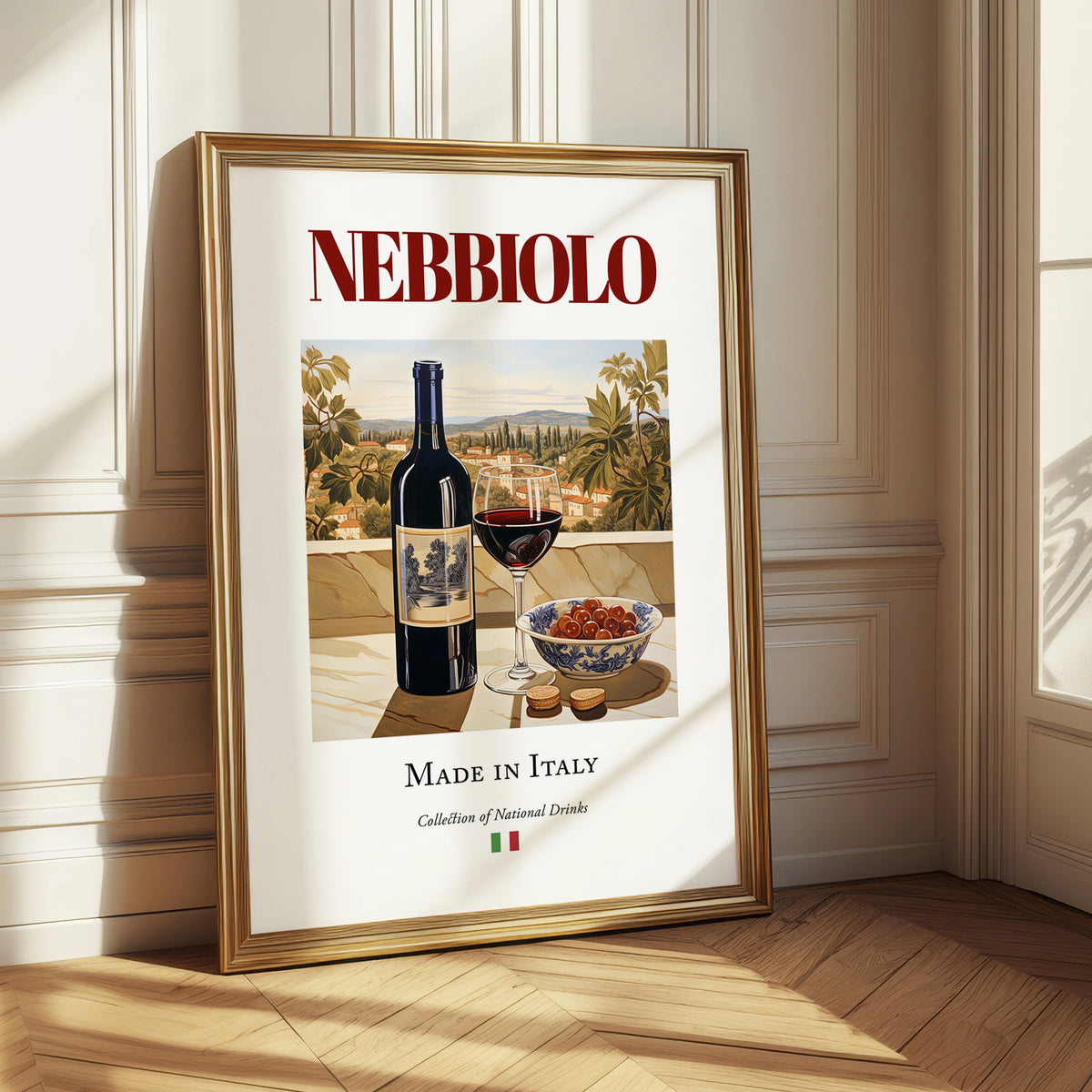 Nebbiolo – Italian Red Wine, Wine Bar Poster