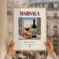 Marsala – Italian Dessert Wine, Wine Bar Poster, styled in a charming Paris street view