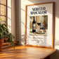 Nerello Mascalese – Italian Red Wine, Tasting Room Wall Art, no-text version framed in wood