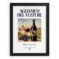 Aglianico del Vulture – Italian Red Wine, Enoteca Painting, in sleek black frame