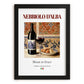 Nebbiolo d’Alba – Italian Red Wine, Bodega Poster, in sleek black frame