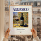 Aglianico – Italian Red Wine, Vinoteca Poster, styled in a charming Paris street view