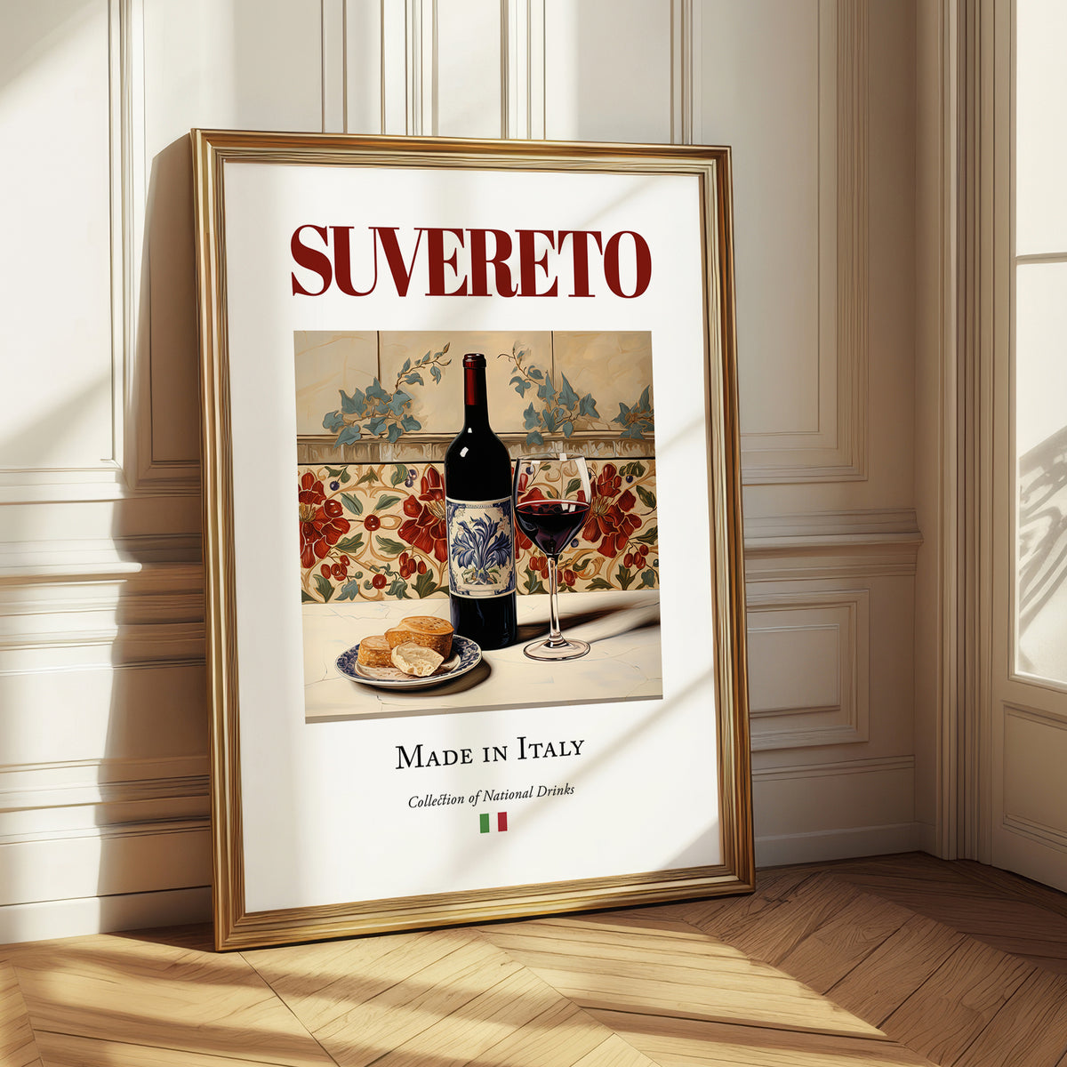 Suvereto – Italian Red Wine, Bodega Wall Decor