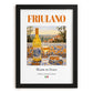 Friulano – Italian White Wine, Vinoteca Wall Art, in sleek black frame
