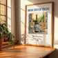 Moscato di Trani – Italian Dessert Wine, Vinoteca Illustration, no-text version framed in wood
