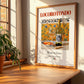 Locorotondo – Italian White Wine, Wine Bar Painting, no-text version framed in wood