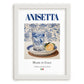 Anisetta – Italian Liqueur Drink, Sky Bar Still Life, placed in minimal white frame