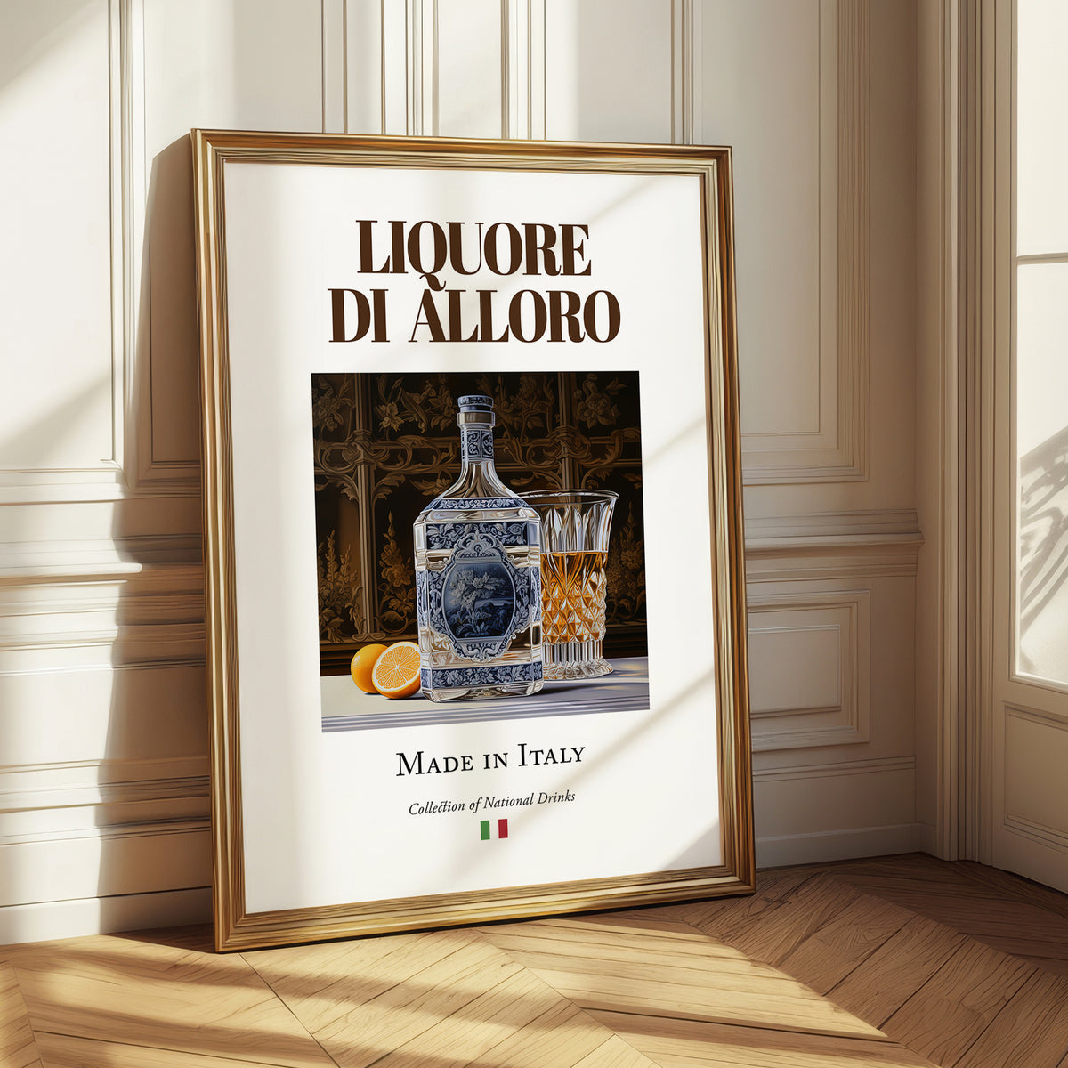 Liquore di alloro – Italian Liqueur Drink, Cocktail Lounge Still Life