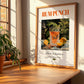 Rum Punch – Jamaican Cocktail Drink, Rooftop Terrace Wall Decor, no-text version framed in wood