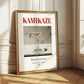 Kamikaze – Japanese Cocktail Drink, Beach Bar Print