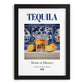 Tequila – Mexican Spirit Drink, Rooftop Terrace Poster, in sleek black frame