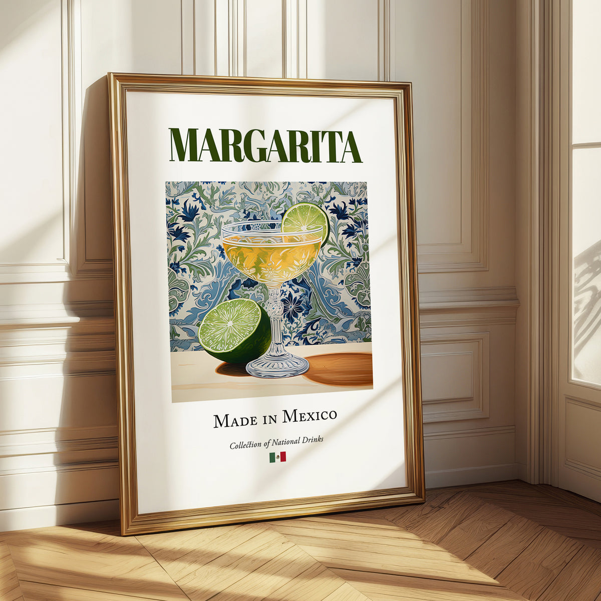 Margarita – Mexican Cocktail Drink, Beach Bar Poster