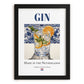 Gin – Dutch Spirit Drink, Hotel Lobby Wall Art, in sleek black frame