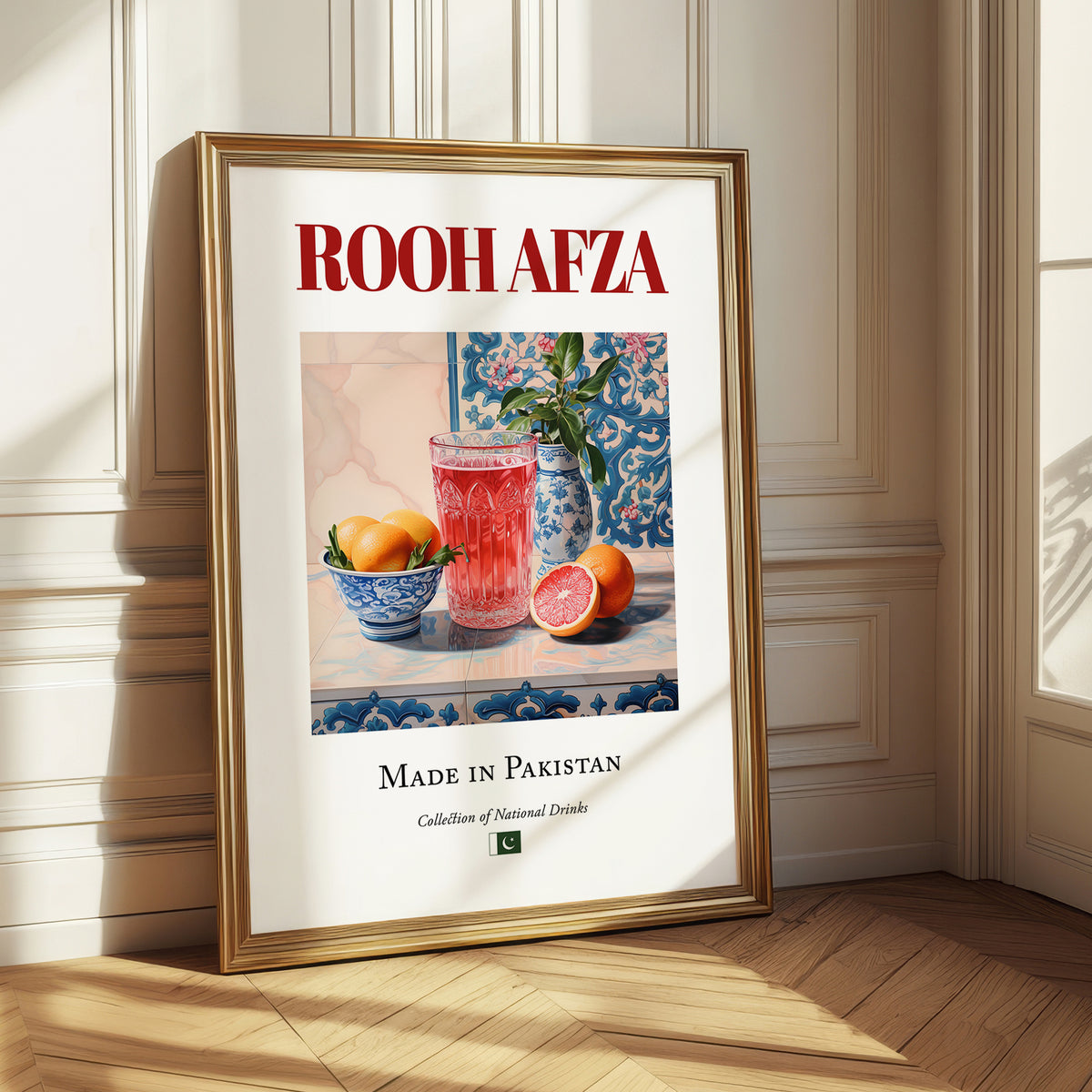 Rooh Afza – Pakistani Beverage Drink, Jazz Bar Painting