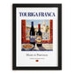 Touriga Franca – Portuguese Red Wine, Wine Bar Print, in sleek black frame